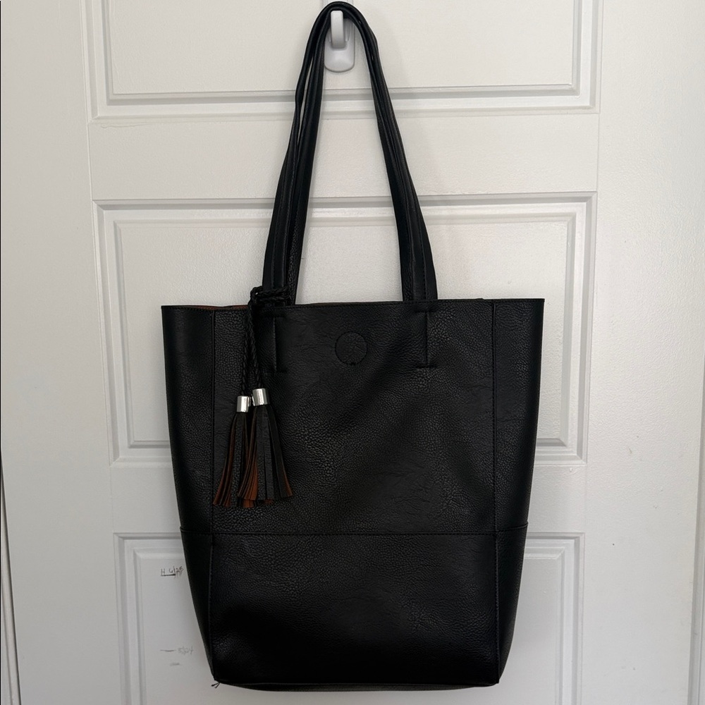 Elegant Black Tote Bag